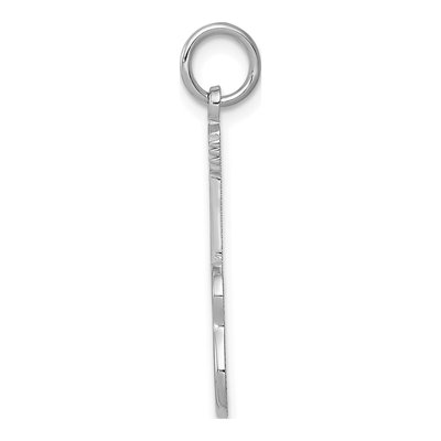 14K White Gold Acoustic Guitar Pendant – view 3