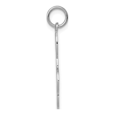 14K White Gold Treble Clef Charm – view 3