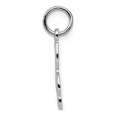 14K White Gold Treble Clef Pendant – view 3
