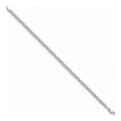 14K White Gold Link Charm Bracelet – view 3
