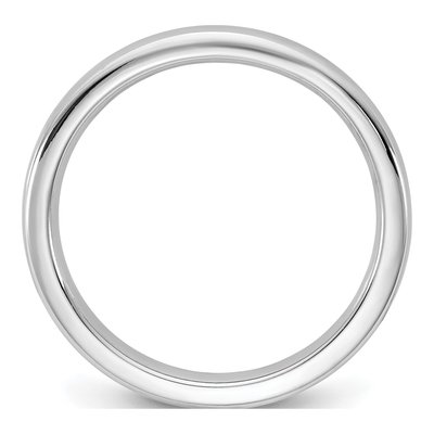 14K White Gold 2.5mm Domed Comfort-Fit Wedding Band – view 2