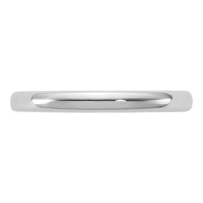 14K White Gold 2.5mm Domed Comfort-Fit Wedding Band – view 3