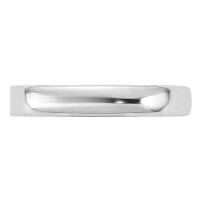 14K White Gold 3.5mm Domed Comfort-Fit Wedding Band – view 3