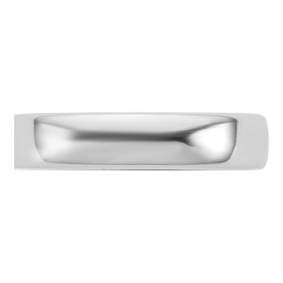 14K White Gold 4.5mm Domed Comfort-Fit Wedding Band – view 3