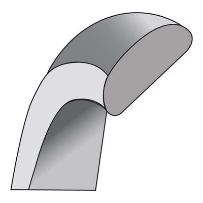 14K White Gold 6mm Domed Comfort-Fit Wedding Band – view 4