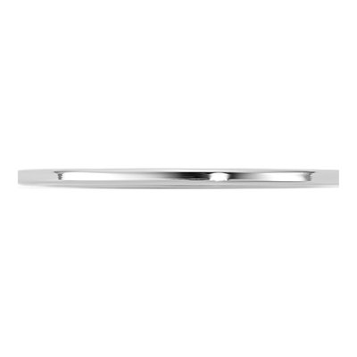 14K White Gold 1mm Comfort-Fit Wedding Band – view 3