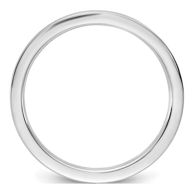 14K White Gold 1.5mm Flat Comfort-Fit Wedding Band – view 2