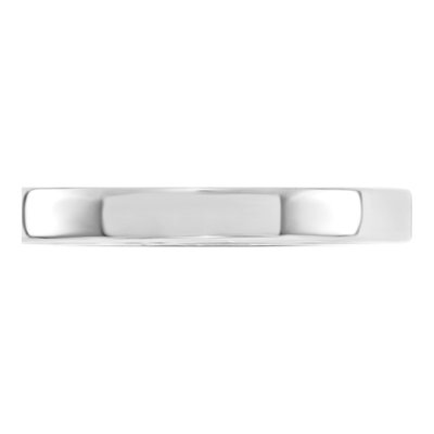 14K White Gold 3mm Comfort-Fit Wedding Band – view 3