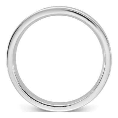14K White Gold 3.5mm Comfort-Fit Wedding Band – view 2