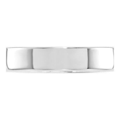 14K White Gold 4mm Comfort-Fit Wedding Band – view 3