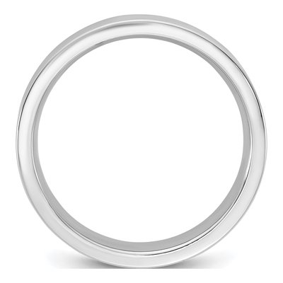 14K White Gold 4.5mm Comfort-Fit Wedding Band – view 2