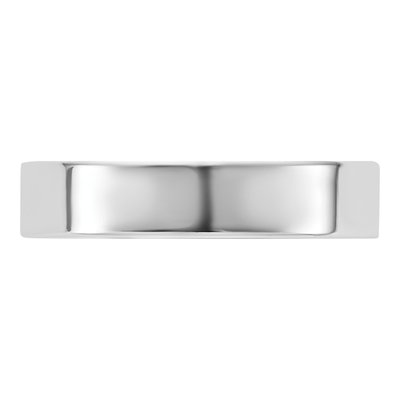 14K White Gold 4.5mm Comfort-Fit Wedding Band – view 3