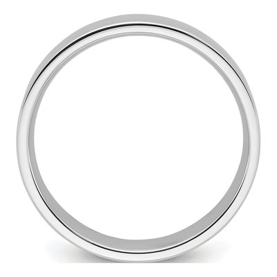14K White Gold 6mm Comfort-Fit Wedding Band – view 2