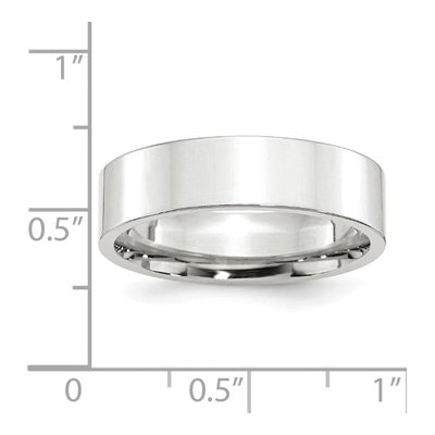 14K White Gold 6mm Comfort-Fit Wedding Band – view 4