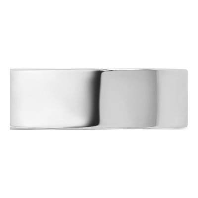 14K White Gold 6.5mm Comfort-Fit Wedding Band – view 3