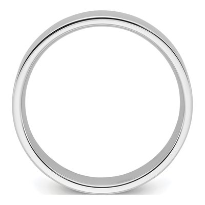 14K White Gold 7mm Comfort-Fit Wedding Band – view 2