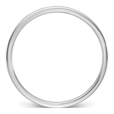 14K White Gold 1.5mm Flat Wedding Band – view 2