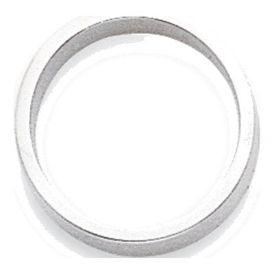 14K White Gold 2mm Flat Wedding Band – view 2
