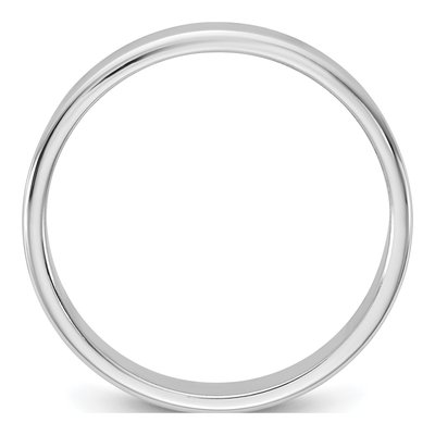 14K White Gold 3.5mm Flat Wedding Band – view 2