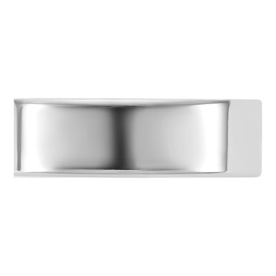 14K White Gold 5.5mm Flat Wedding Band – view 3