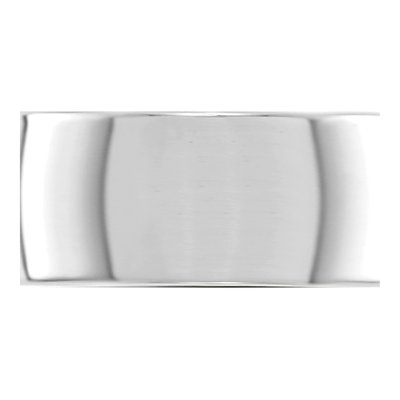 14K White Gold 8mm Flat Wedding Band – view 2