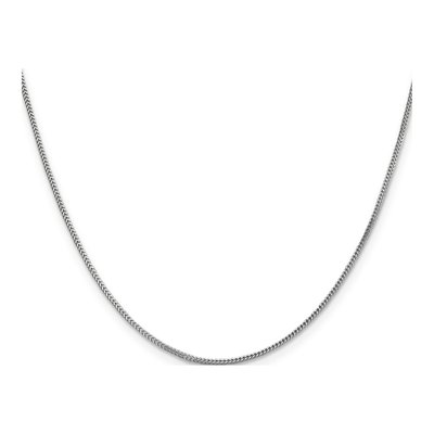 14K White Gold 0.9mm Franco Chain – view 3