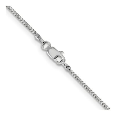 14K White Gold 0.9mm Franco Chain – view 4