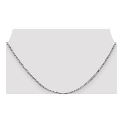14K White Gold 1mm Franco Chain – view 4