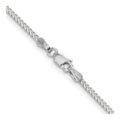14K White Gold 1.3mm Franco Chain – view 4