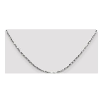 14K White Gold 1.3mm Franco Chain – view 5