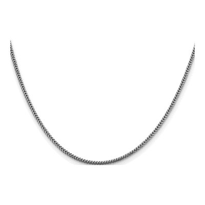 14K White Gold 1.4mm Franco Chain – view 3