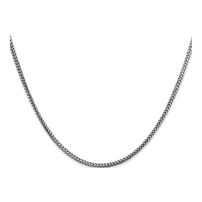 14K White Gold 1.5mm Franco Chain – view 3