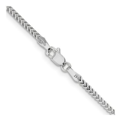 14K White Gold 1.5mm Franco Chain – view 4