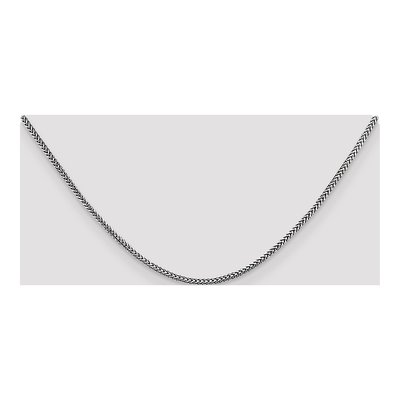 14K White Gold 1.5mm Franco Chain – view 5