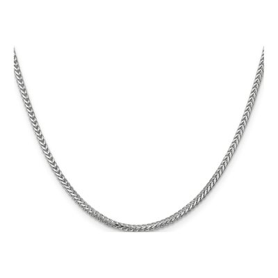 14K White Gold 2mm Franco Chain – view 3