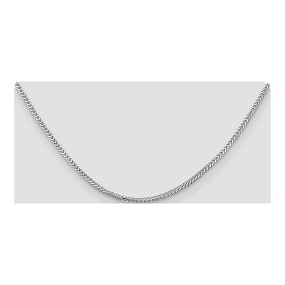 14K White Gold 2mm Franco Chain – view 5