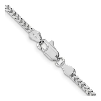 14K White Gold 2.5mm Franco Chain – view 4