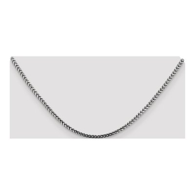 14K White Gold 2.5mm Franco Chain – view 5