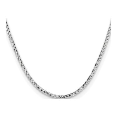 14K White Gold 3mm Franco Chain – view 3
