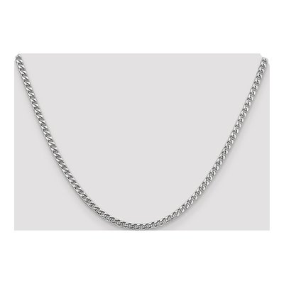 14K White Gold 3mm Franco Chain – view 5