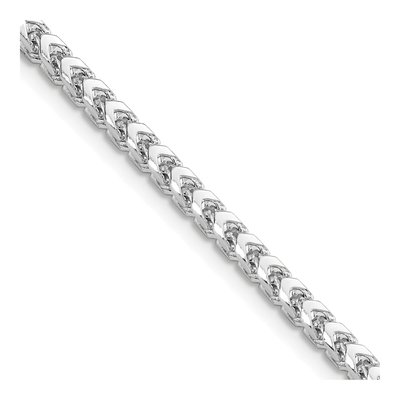 14K White Gold 3mm Franco Chain