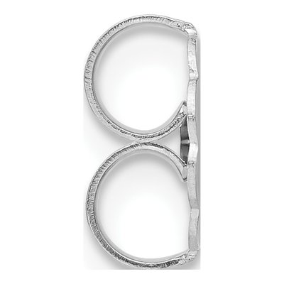 14K White Gold Ultra Heavy Friction Earring Nut – view 2
