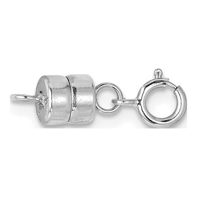 14K White Gold Magnetic Clasp with Jump Ring
