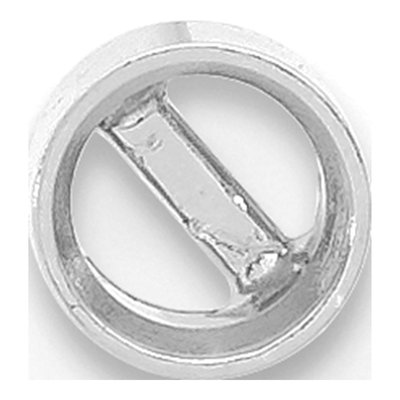 14K White Gold 3mm Bezel Post Earring Mounting – view 2