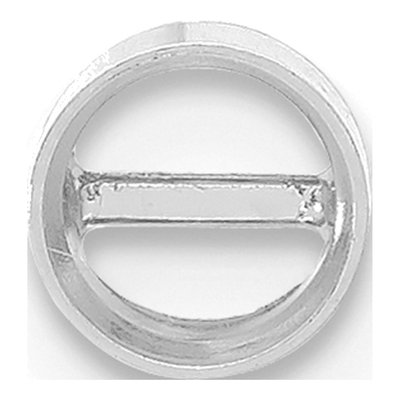 14K White Gold Bezel Earring Mounting for 4mm Stone – view 2
