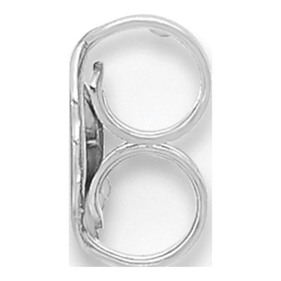 14K White Gold Friction Earring Nut Replacement – view 2