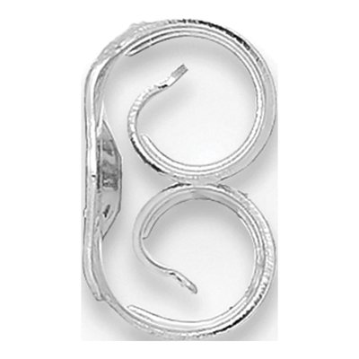 14K White Gold Friction Earring Nut - Single – view 2