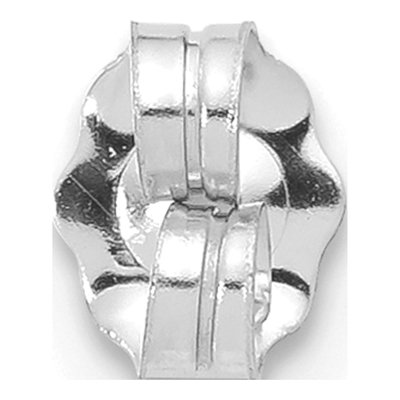 14K White Gold Friction Earring Nut - Single – view 3