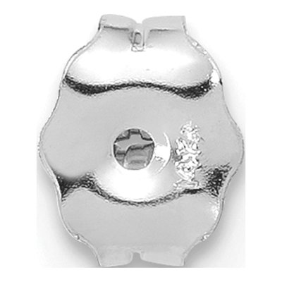 14K White Gold Friction Earring Nut - Single