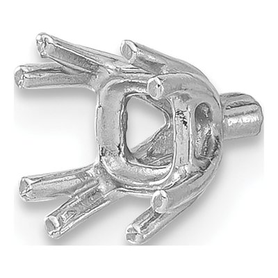 14K White Gold .50ct Princess 4-Prong Setting – view 3